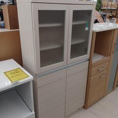 ☆ジモティ割あり☆ 共和産業 食器棚 ホワイト H205×W90×D45 