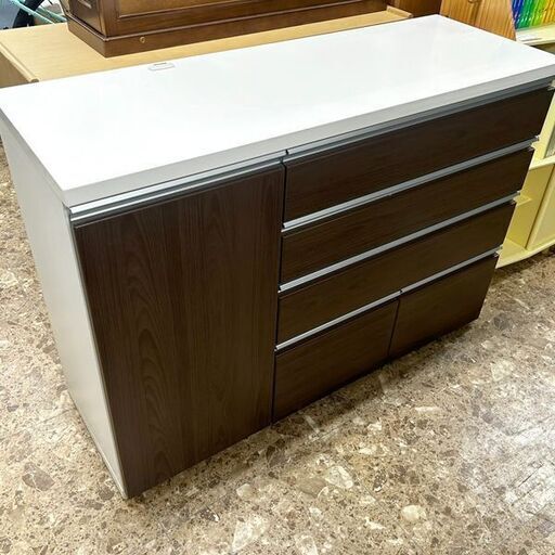 マルミツ レンジボード/キッチンボード キッチンカウンター W120×H92×D42cm 札幌 東区 店頭引取歓迎