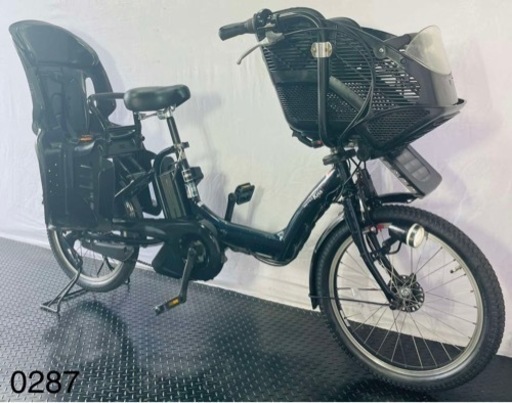 ❷0287ヤマハ3人乗り20インチ子供乗せ電動アシスト自転車