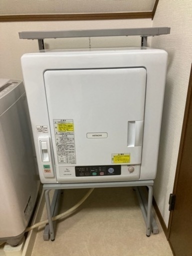 【引越し処分】HITACHI衣類乾燥機5キロ正規棚付き