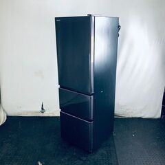 ID:rf00069 【自社配送エリア内限定】日立 HITACHI 冷蔵庫 ファミリー 中古 2020年製 3ドア 315L ブリリアントブラック ファン式 右開き R-V32KV(K)  【リユース品：状態C】【送料無料】【設置費用無料】