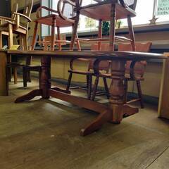 愛品倶楽部柏店】 柏木工 ラタンバックアームチェア ダイニング7点セット