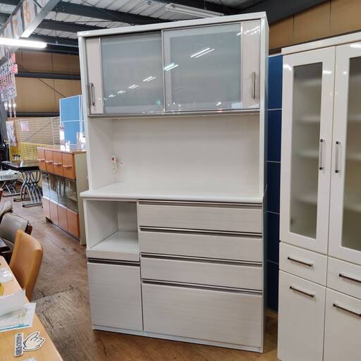 【愛品倶楽部柏店】 NITORI 2枚スライド扉キッチンボード ポスティア120KB