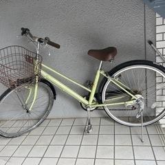 【0円】26インチ6段ギア付自転車 