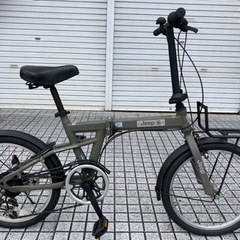 20インチ折りたたみ】6段変速付 カラータイヤ使用❗️若林自転車