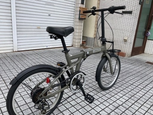 20インチ折りたたみ】6段変速付 前後タイヤ、チェーン、サドル新品