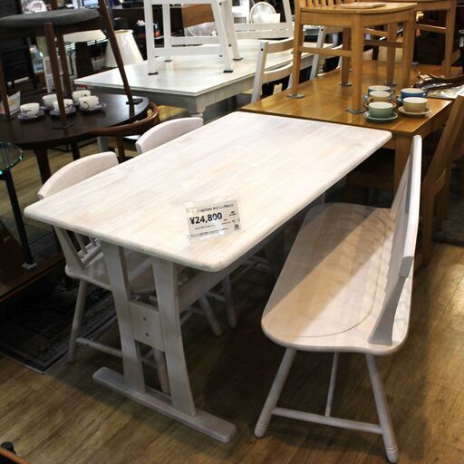 【川崎市宮前区リサイクルオフ】ニトリ　ダイニングセットDTファンシー120WH
