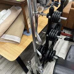 ★【アイロテック/グロング】プレート70kg ベンチプレス  バーベル  5点セット  8万円位で購入  トレーニング  💳自社配送時🌟代引き可💳※現金、クレジット、スマホ決済対応※   