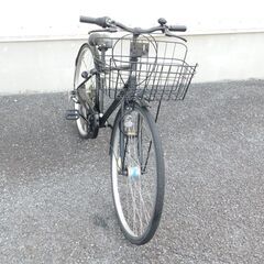中古自転車多数販売中!　安い自転車は大丈夫？という方　是非ご来店ください!　シティサイクル  maruishi　27インチ　ブラック　外装6段変速　オートライト　スポーツ系サドル　通勤通学に便利!!!　いっぱい入る大きいフロントバスケット　売れてます!　早い者勝ち!　外観状態は全体的に良好と思います!　m28