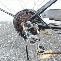 中古自転車多数販売中!　安い自転車は大丈夫？という方　是非ご来店ください!　シティサイクル  maruishi　27インチ　ブラック　外装6段変速　オートライト　スポーツ系サドル　通勤通学に便利!!!　いっぱい入る大きいフロントバスケット　売れてます!　早い者勝ち!　外観状態は全体的に良好と思います!　m28