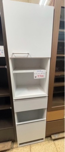 キッチン収納棚 白 細長 ダスト収納