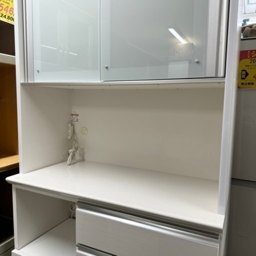 JF01474 ホワイト食器棚