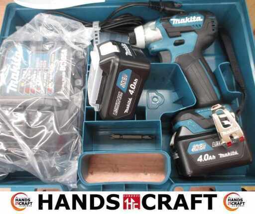 makita マキタ TD111DSMX インパクトドライバ 未使用 10.8V 4.0Ah バッテリー×2 受電器 【ハンズクラフト宜野湾店】