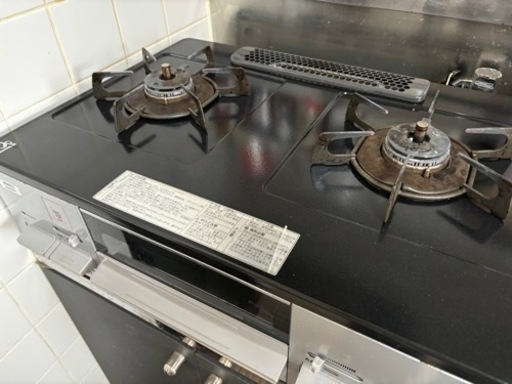 ノーリツガスコンロ ピッタリフィット グレー　調理器具 ガステーブル