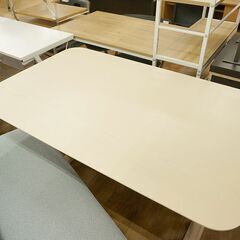 北大前! 札幌 引取 Francfranc フランフラン ピオニ ダイニングセット ベージュ系 ベンチ×2点 テーブル イス 食卓テーブル 家具 2047827