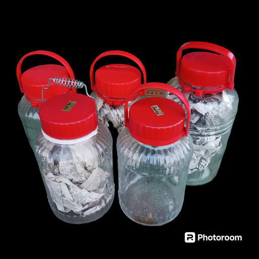 (中古)果実酒用 空瓶 5瓶セット