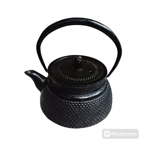 (美品)南部鉄器  茶漉し付き急須 鉄瓶