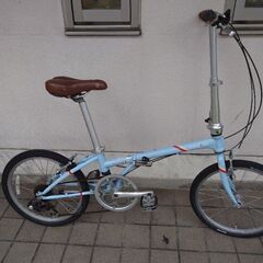 ★★★激安 クロモリフレーム 艶消水色【ミニベロ ダホン ボードウォークＤ７・DAHON BOARDWALK D7折り畳み自転車 小径車】★★★