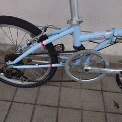 ★★★激安 クロモリフレーム 艶消水色【ミニベロ ダホン ボードウォークＤ７・DAHON BOARDWALK D7折り畳み自転車 小径車】★★★