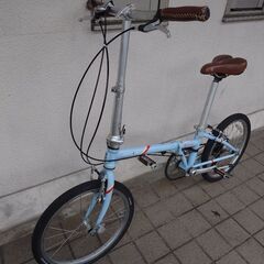 ★★★激安 クロモリフレーム 艶消水色【ミニベロ ダホン ボードウォークＤ７・DAHON BOARDWALK D7折り畳み自転車 小径車】★★★