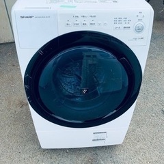 シャープ　ドラム式電気洗濯乾燥機　ES-S7E-WL