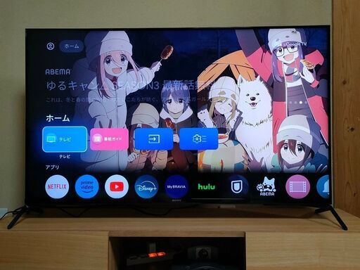 送料設置無料☆50インチ★2022年製★SONY / XRJ-50X90J『４K液晶テレビ BRAVIA』中古【超美品】リモコン付き ソニー ブラビア 50v型 インターネット