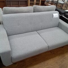 ★ジモティ割あり★  ソファー３人用 グレー H66×D90～144×W188 クリーニング済み MT2053 ☆ジモティ割あり☆ ソファー3人用 グレー H66×D90～144×W188