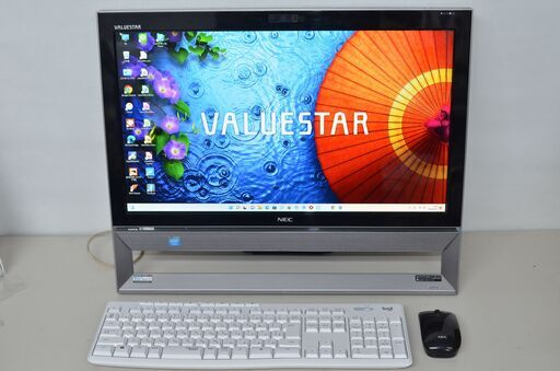 中古良品一体型パソコン NEC VS370/R Windows11+office Celeron-2955U/新品爆速SSD256GB/メモリ8GB/21.5インチ/DVDマルチ/テレビ機能
