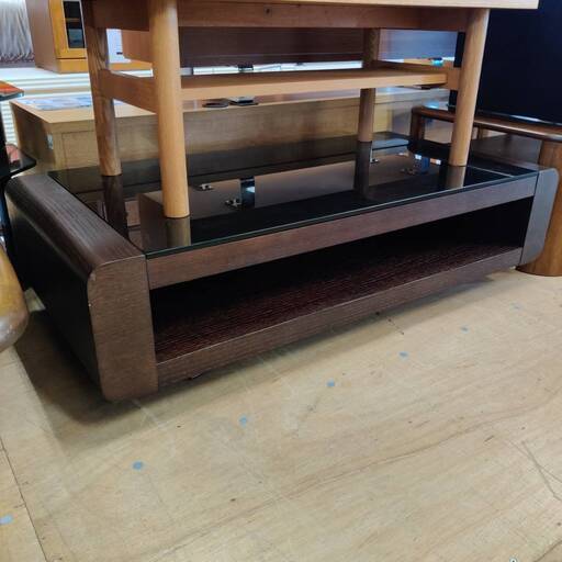 【愛品倶楽部柏店】 NITORI ガラストップセンターテーブル ベルネF
