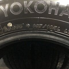 YOKOHAMA ice GUARD iG91 195/80R15 107/105L LT 15インチ スタッドレス 4本 23年製 バリ溝 ハイエース キャラバン等　(KTM066)