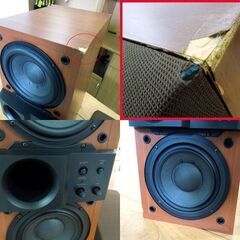 札幌市内近郊限定 DENON スピーカーセット センタースピーカー トールスピーカー×4 ウーファー 計6基セット 音出し確認済 デノン 新道東店