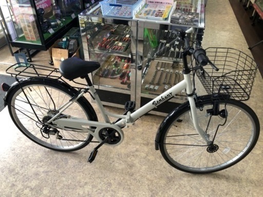 自転車 クロスバイク シティバイク 折りたたみ自転車 26インチ 【10960390】