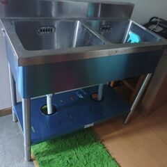 引き取り限定　二口シンク