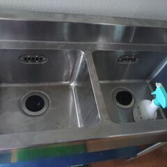 引き取り限定　二口シンク