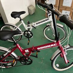 6/28-12：00【美品・２台セット】折りたたみ　自転車　BRIONAC　20型　シマノ　６段階
