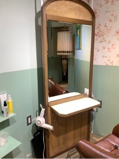 美容室ドレッサー　セット面　セット鏡　ミラー
