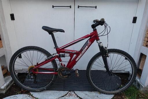 自転車 マウンテンバイク 前後サスペンション付き