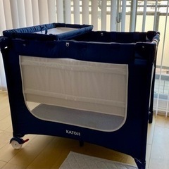 カトージ ベビーベッド プレイヤードの中古が安い！激安で譲ります  