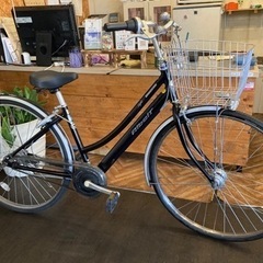 J302☆ﾌﾚｰﾑ割れ有り☆軽快自転車☆ﾌﾞﾘﾁﾞｽﾄﾝ☆ｱﾙﾍﾞﾙﾄ☆内装5段☆LED