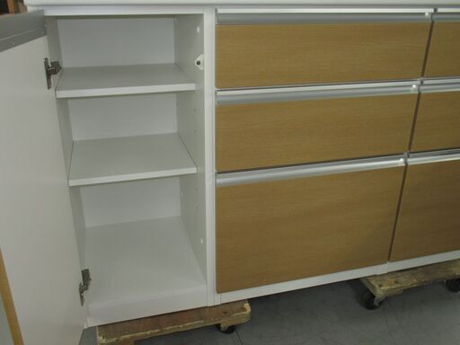 R301 松田家具 キッチンボード、食器棚、幅137cm 2021年製造 Used・美 