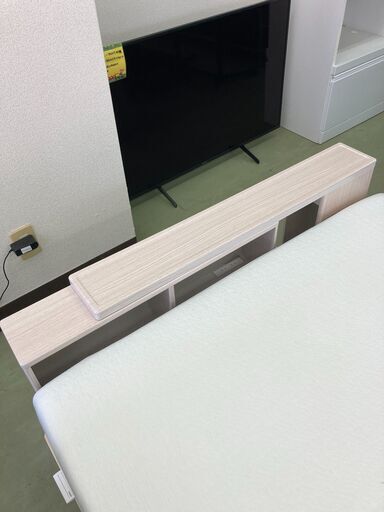 【お取引中】【美品】ヘッドレスト分離可能型 パイン材セミダブルベッド★6036★ お取引中】【美品】ヘッドレスト分離可能型 パイン材セミダブルベッド