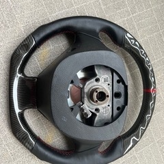 車　ハンドル　カーボンステアリング　ワンオフ