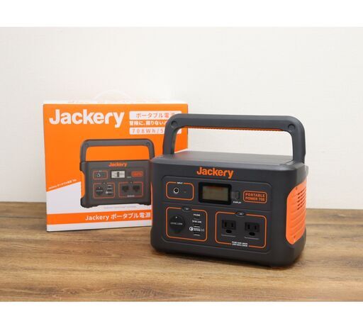 ≪U848ジ≫ 通電OK Jackery/ジャクリ ポータブル電源 708 PTB071 キャンプ/アウトドア用品 発電機/大容量バッテリー ケーブル他付属 現状品