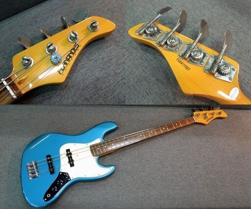 FERNANDES RJB-380 エレキベース BASS 4弦 楽器 ブルー系 ソフト