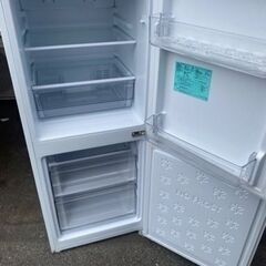 NO 187 🌈福岡市内配送設置無料✨🌈ハイアール 霜取り不要・3段引出し式冷凍室がひとり暮らしに便利! 148L冷凍冷蔵庫(ブラック) ホワイト JR-NF148A-W