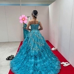 ウェディング　カラードレス(水色)