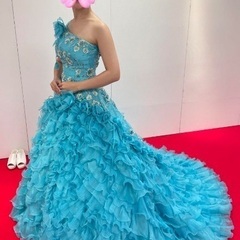 ウェディング　カラードレス(水色)