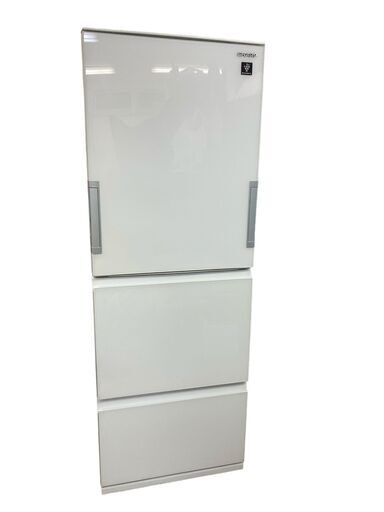 SHARP/シャープ 3ドア 冷凍冷蔵庫 356L 両開き 自動製氷有り SJ-GW36E-W ガラスドア 2018年製 引き取り限定 神奈川県横須賀市