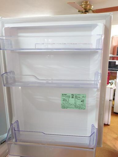 三菱電機 冷蔵庫 330L 左開き 3ドア 幅60cm 氷点下ストッカー フリーアクセスデザイン ガラスシェルフ MR-CX33ML-W ホワイト系 | ヤマダウェブコム