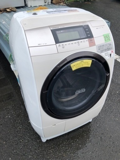 NO 232 福岡市内配送設置無料✨　日立 HITACHI ビッグドラム ななめ型ドラム式洗濯乾燥機（11.0kg） 左開き シャンパン BD-V9800L N